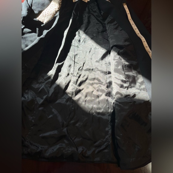 Veleno Elegant Women's black jacket blazer with leopard collar Size M - Picture 5 of 9